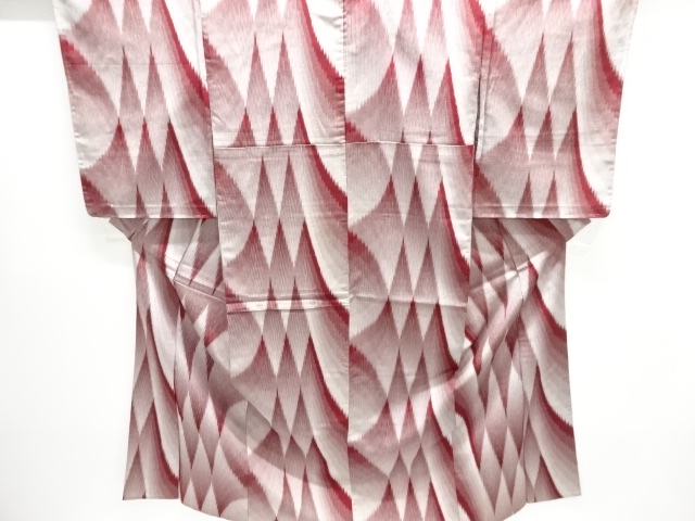 JAPANESE KIMONO / ANTIQUE TAISHO ROMANTIC ABSTRACT PATTERN WOVEN HITOE